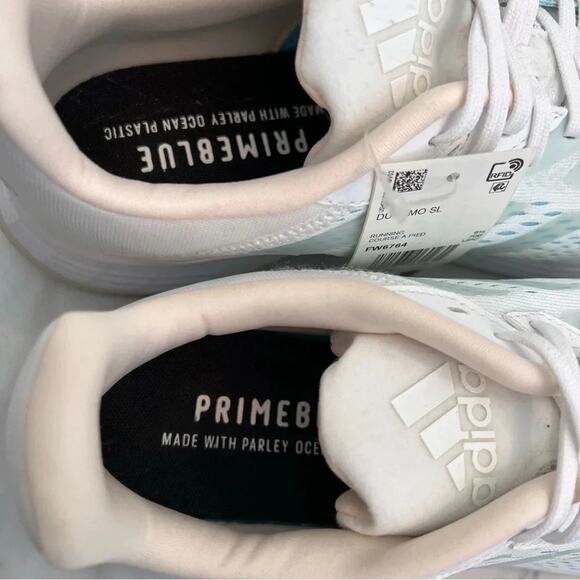 New Adidas Duramo SL White and Teal Sneakers Size 11 Womens - Picture 9 of 12
